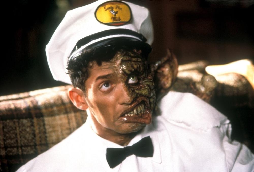 Alex Winter disguised as a milkman in the film Freaked