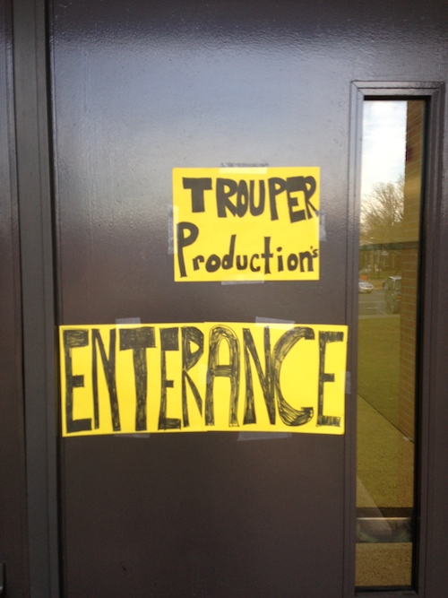 entrance door to Trouper Productions